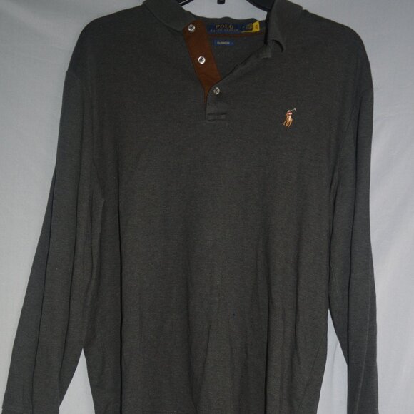 Ralph Lauren Polo soft cotton classic fit size medium long sleeve - Picture 1 of 5